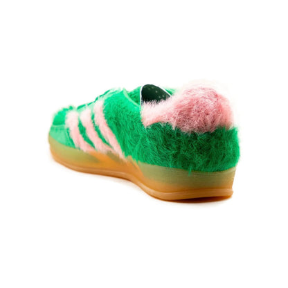 Sneakers basses Adidas Gazelle Indoor green glow pink unisexe