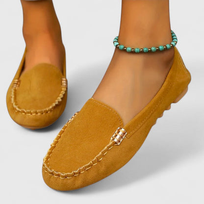 Mocassins Femme Salomé-Ambre – détail de la matière