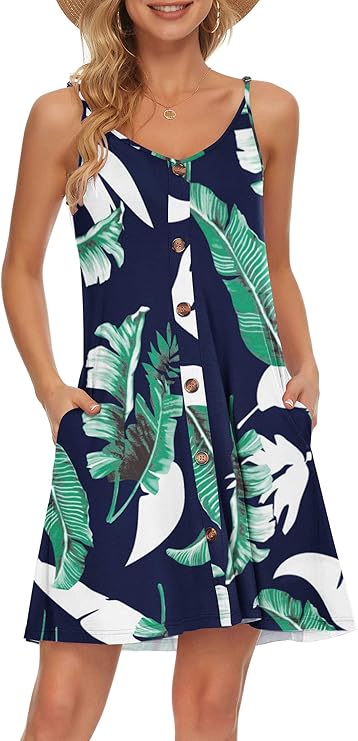 Robe Mini Femme en tissu léger, col V, coupe fluide – Menvelo
