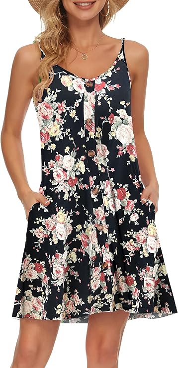 Robe Mini Femme en tissu léger, col V, coupe fluide – Menvelo