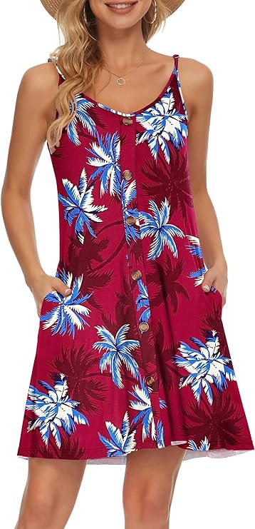 Robe Mini Femme en tissu léger, col V, coupe fluide – Menvelo