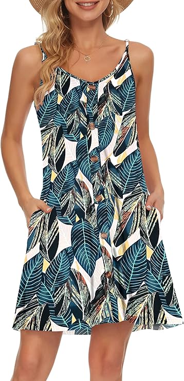Robe Mini Femme en tissu léger, col V, coupe fluide – Menvelo