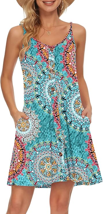 Robe Mini Femme en tissu léger, col V, coupe fluide – Menvelo