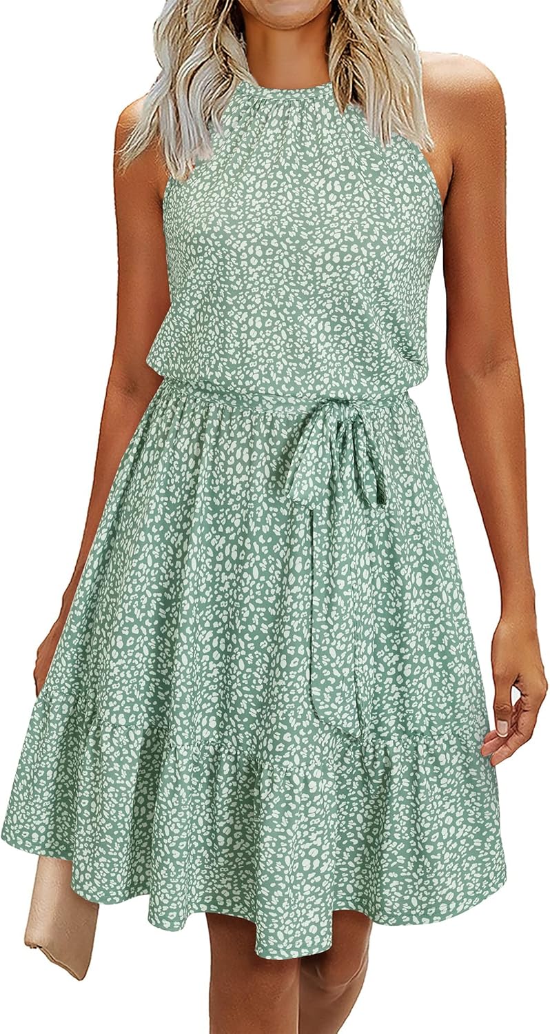 Robe Mini Femme en tissu léger, dos nu, coupe fluide – Menvelo