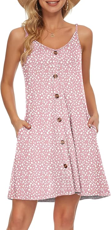 Robe Mini Femme en tissu léger, col V, coupe fluide – Menvelo