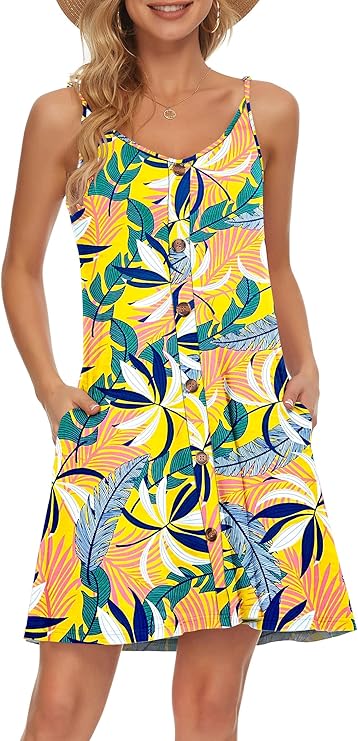 Robe Mini Femme en tissu léger, col V, coupe fluide – Menvelo