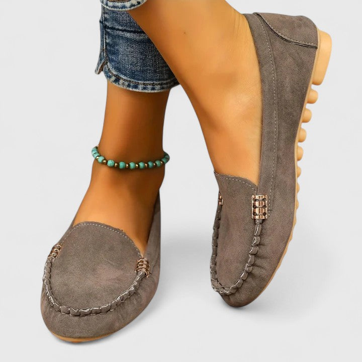 Mocassins Femme Salomé-Ambre – vue de dessus