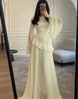 Robe Femme Col Rond Moulante Manches Longues – Tombé Fluide