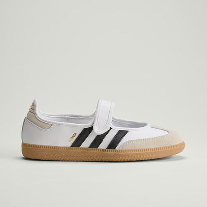Sneakers basses Adidas Samba jane white black gum unisexe