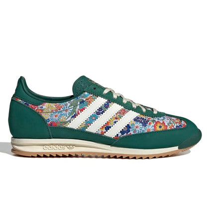 Sneakers basses Adidas SL 72 green flowers by liberty london unisexe