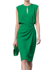 Robe Cocktail Femme – Silhouette Drapée & Taille Froncée
