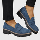 Mocassins Femme Pauline-Romy, en Daim Slip-On