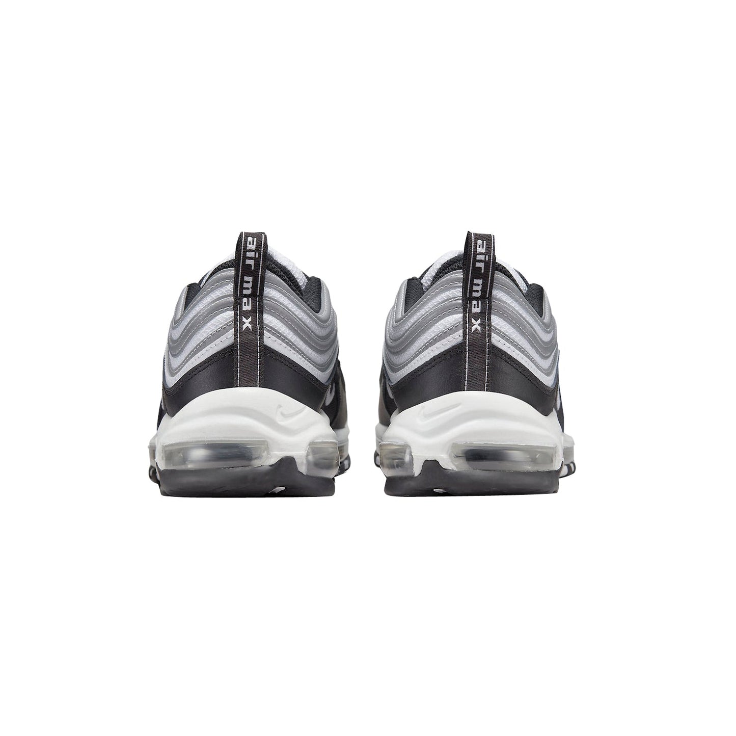 Nike Air Max 97 White Black Metallic Silver, Baskets Lifestyle Unisexe – photo 3