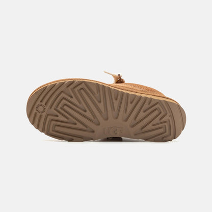 UGG Lowmel Lo Chestnut baskets femme en daim et textile recyclé marron chestnut, détail intérieur