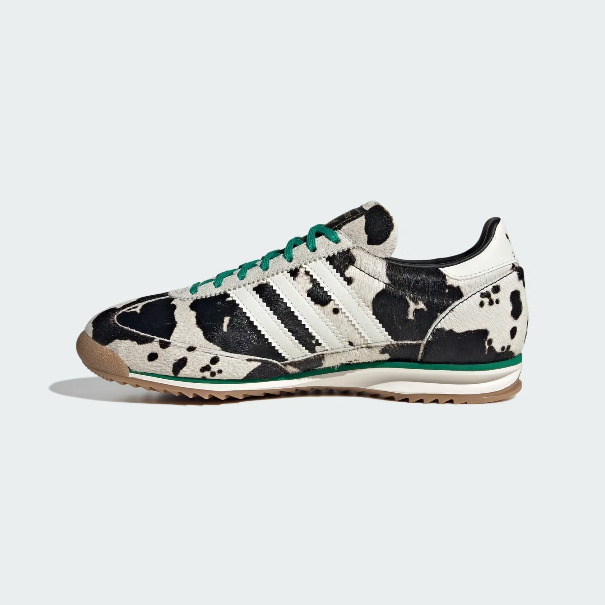 Sneakers basses Adidas SL 72 cow print black white unisexe