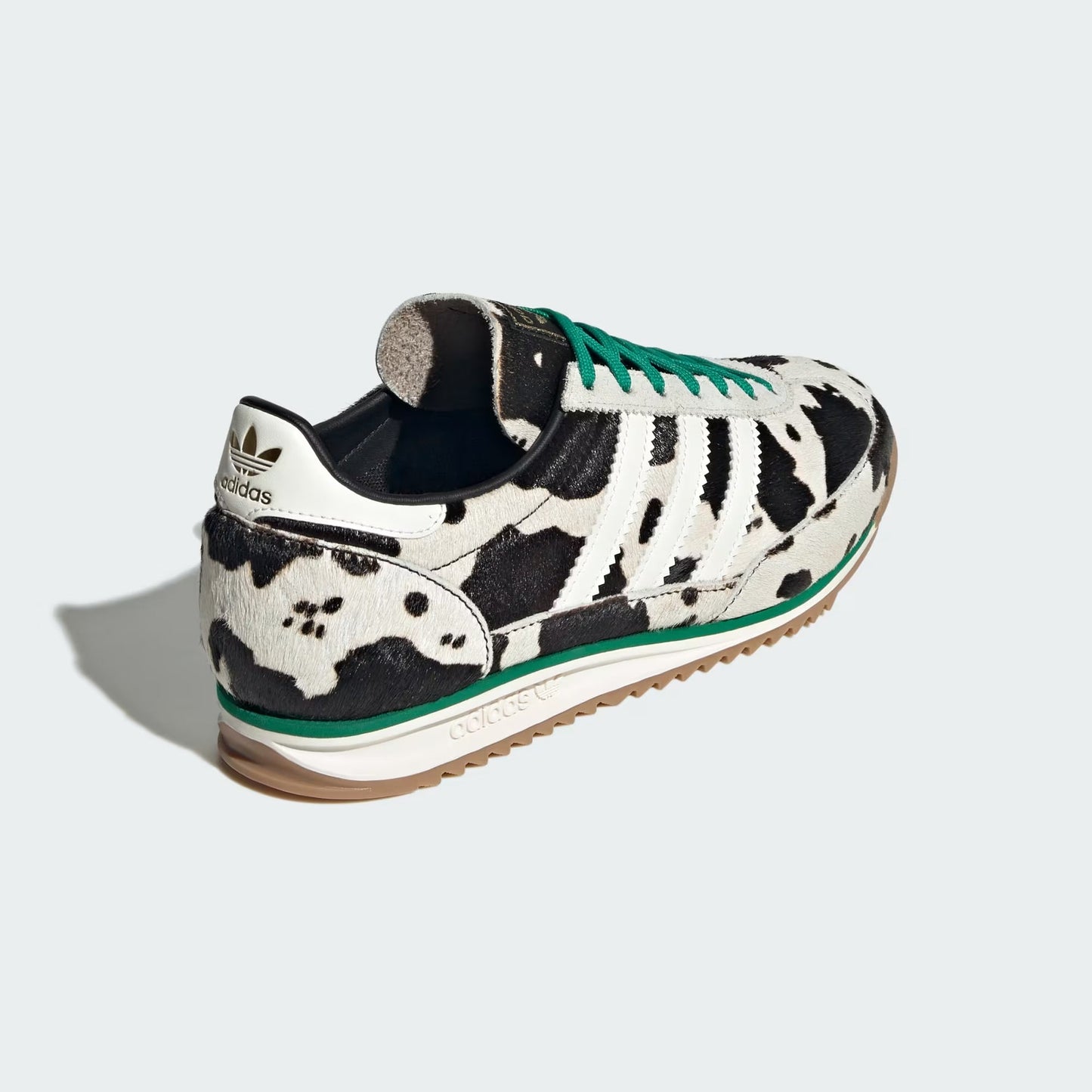 Sneakers basses Adidas SL 72 cow print black white unisexe
