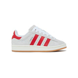 Adidas Campus 00s Enfant Gris Rouge, Baskets Basses en Daim, Semelle Épaisse