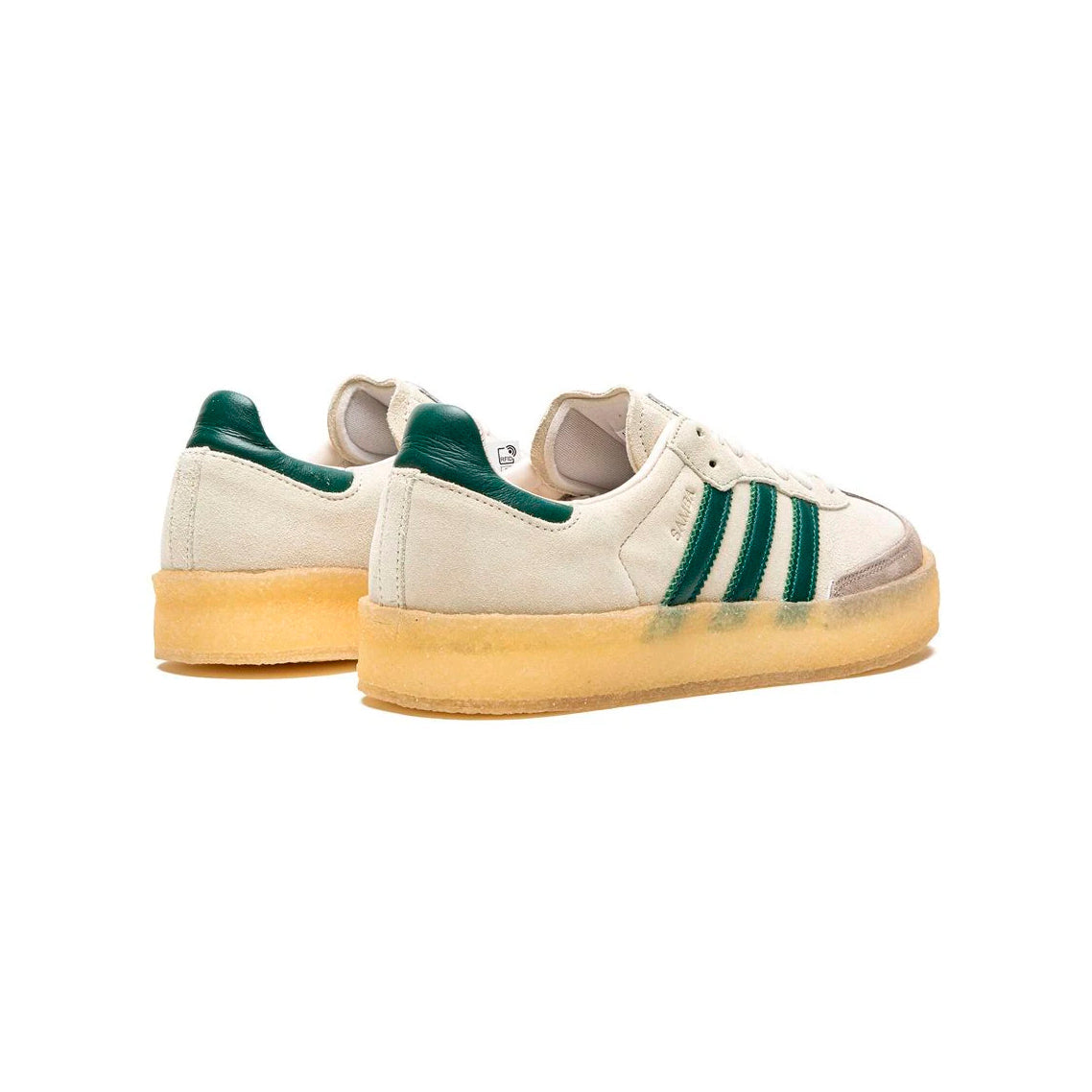 Sneakers basses Adidas Samba clarks white green unisexe