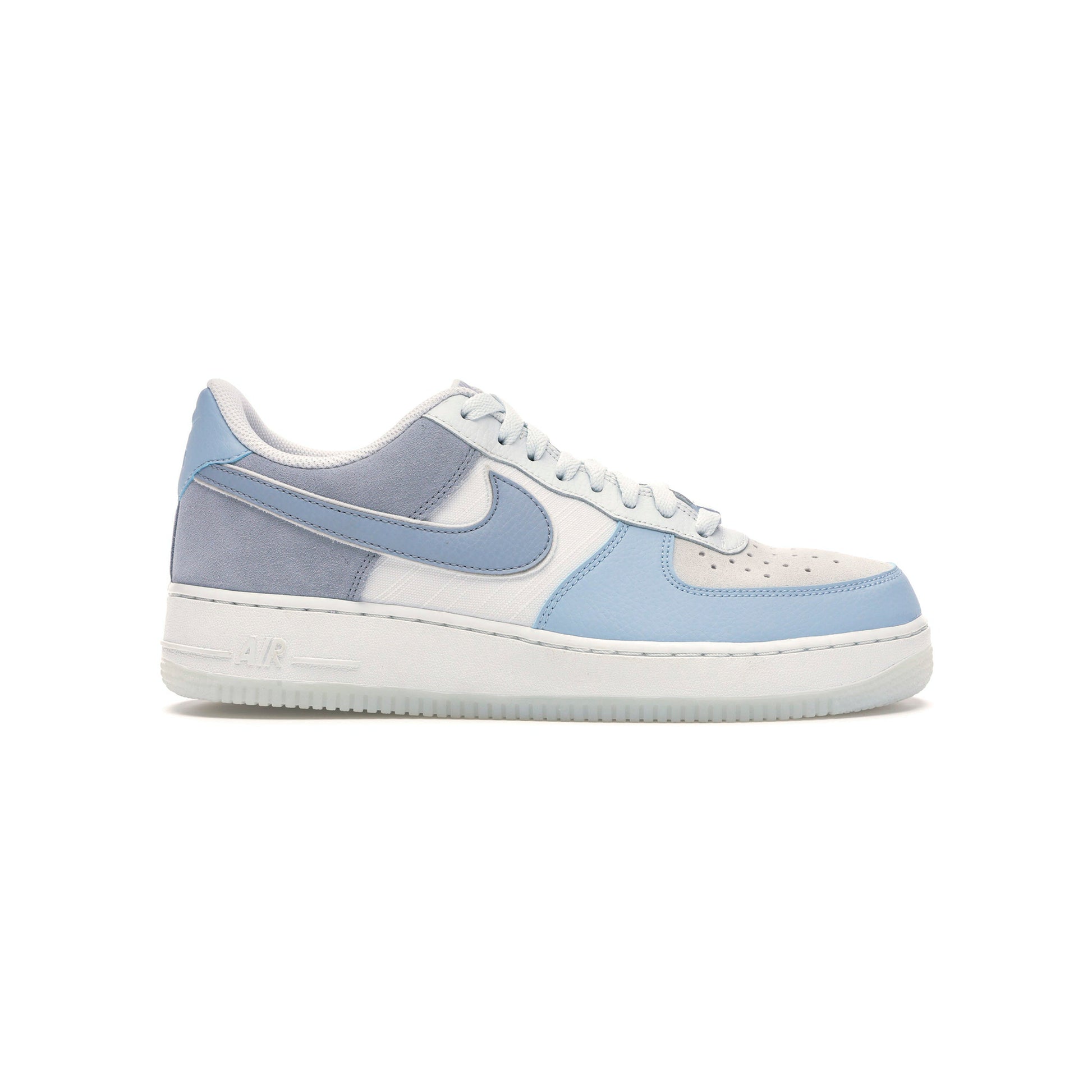 nike air force 1 low light armory blue obsidian mist baskets vue latérale