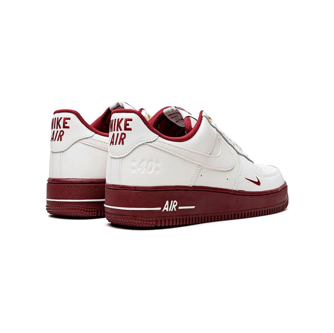 Nike Air Force 1 Low 40th Anniversary Edition Sail Team Red, Baskets Basses Unisexe Cuir – photo 3