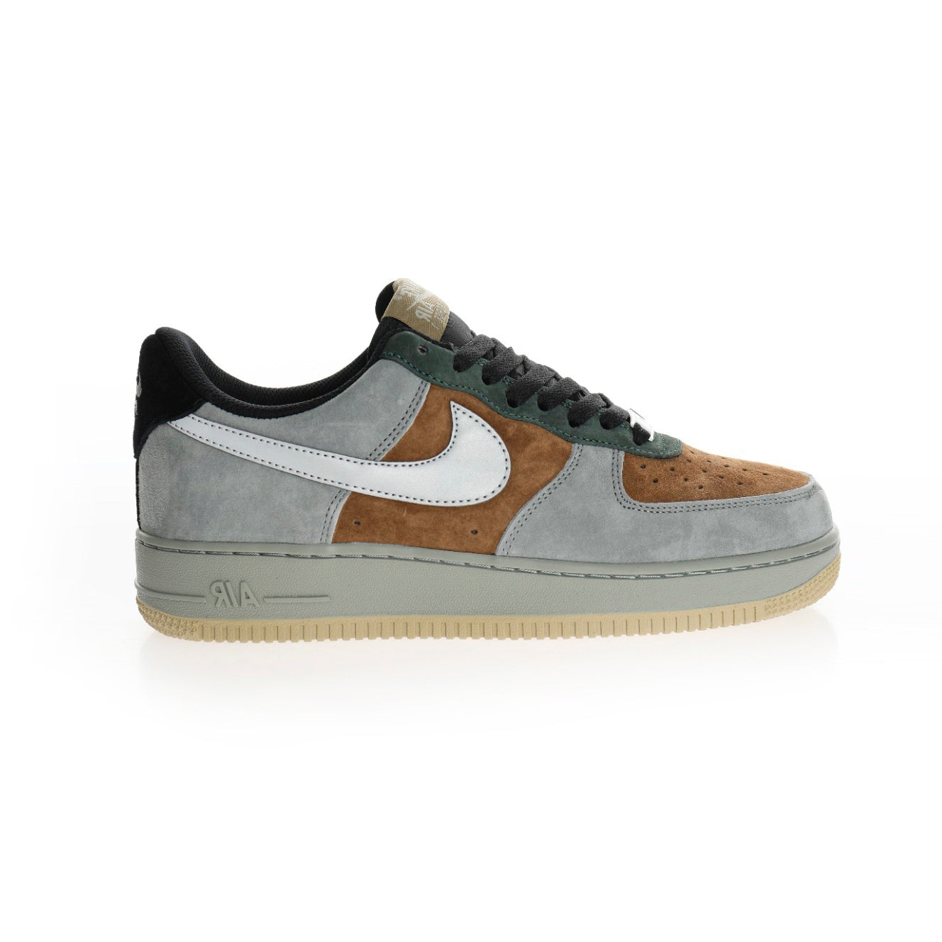 nike air force 1 07 christmas dark gray baskets vue latérale