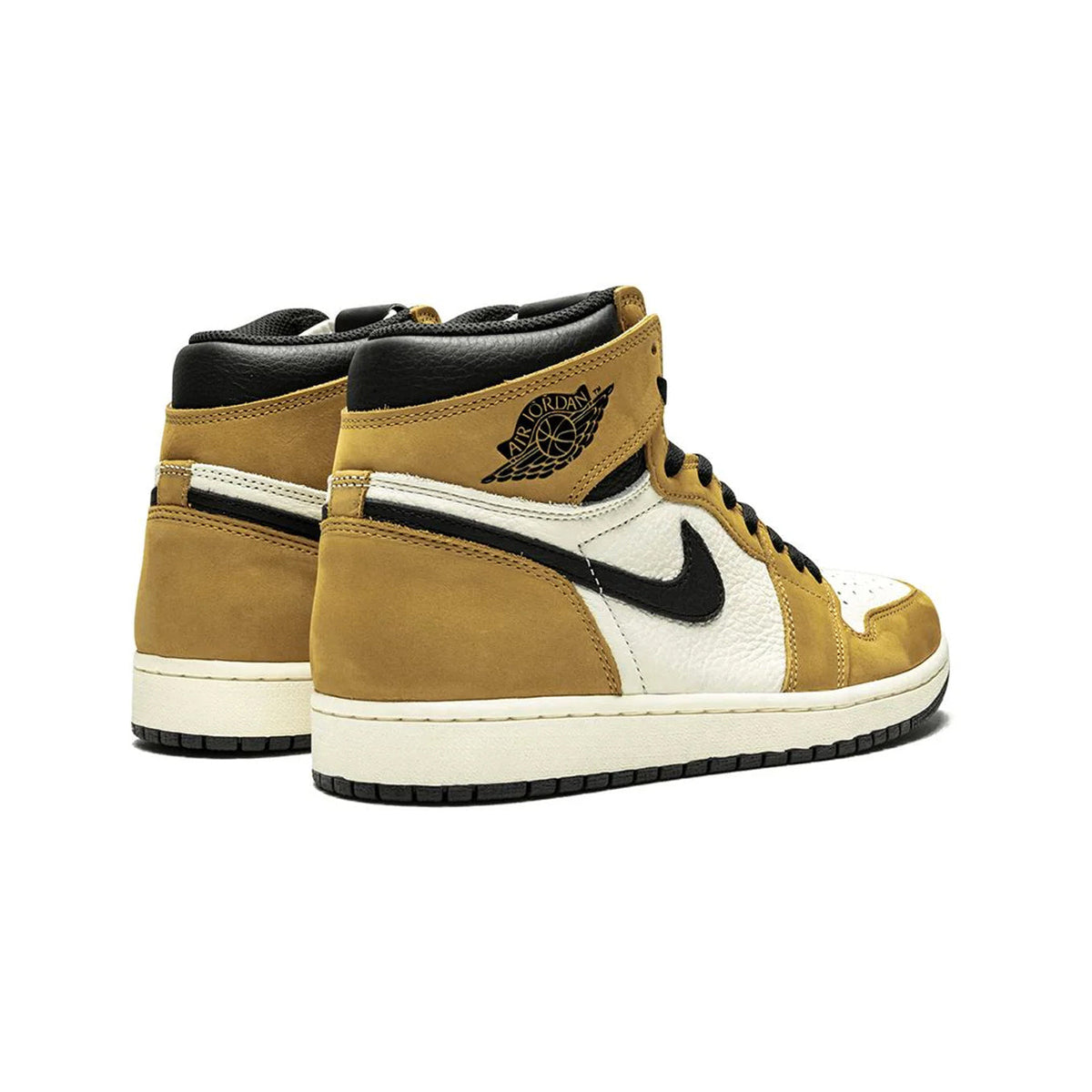 Air Jordan 1 High Rookie Of The Year baskets montantes homme et femme en cuir noir blanc, vue de face
