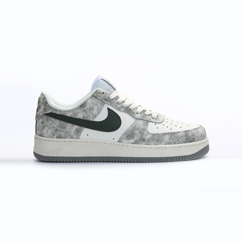nike air force 1 low military green grey baskets vue latérale