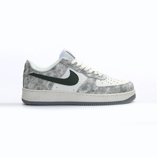 Nike Air Force 1 Low Military Green Grey Baskets Vert Gris Homme Femme - 1