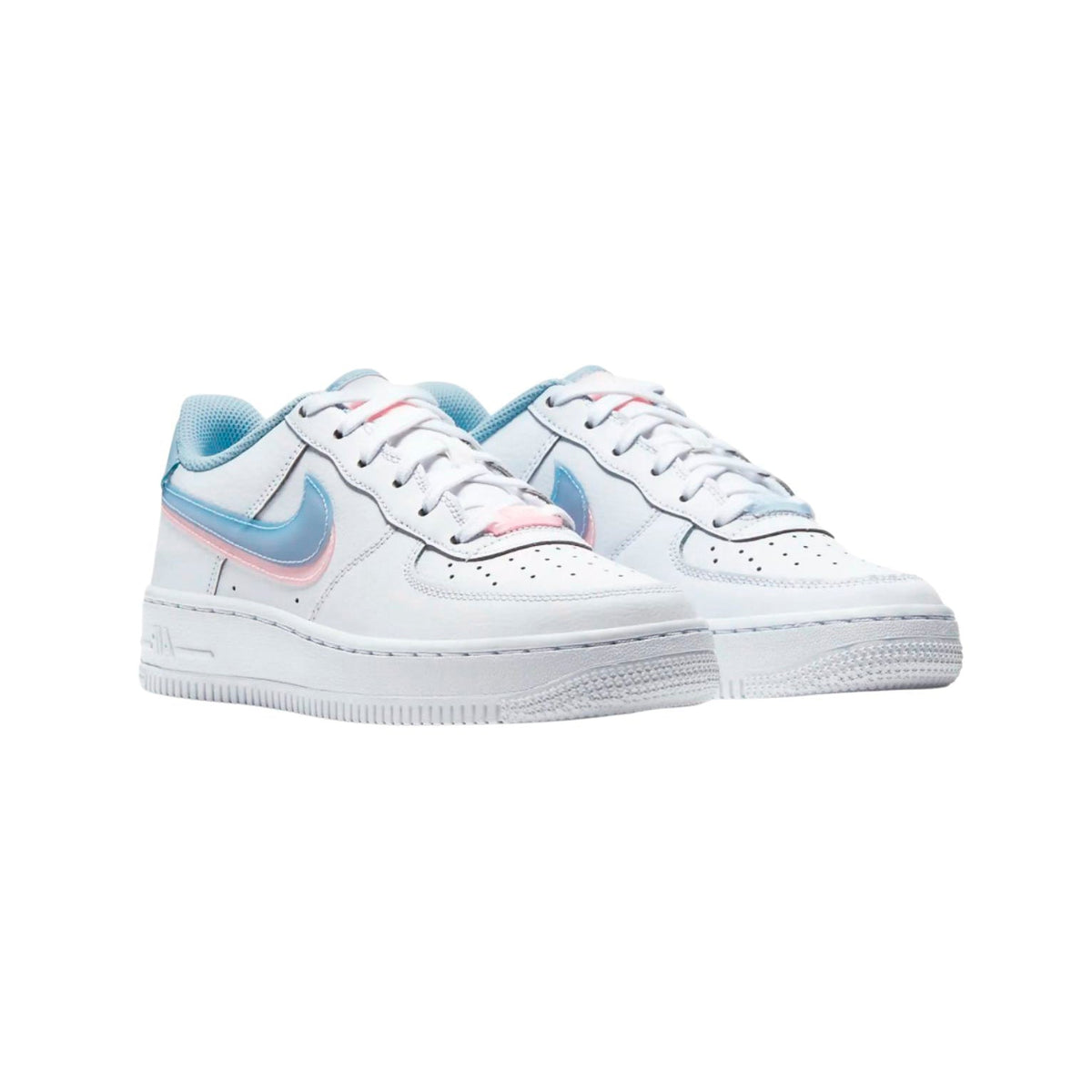 Nike Air Force 1 Low LV8 Double Swoosh Light Armory Baskets Blanc Mixte - 2
