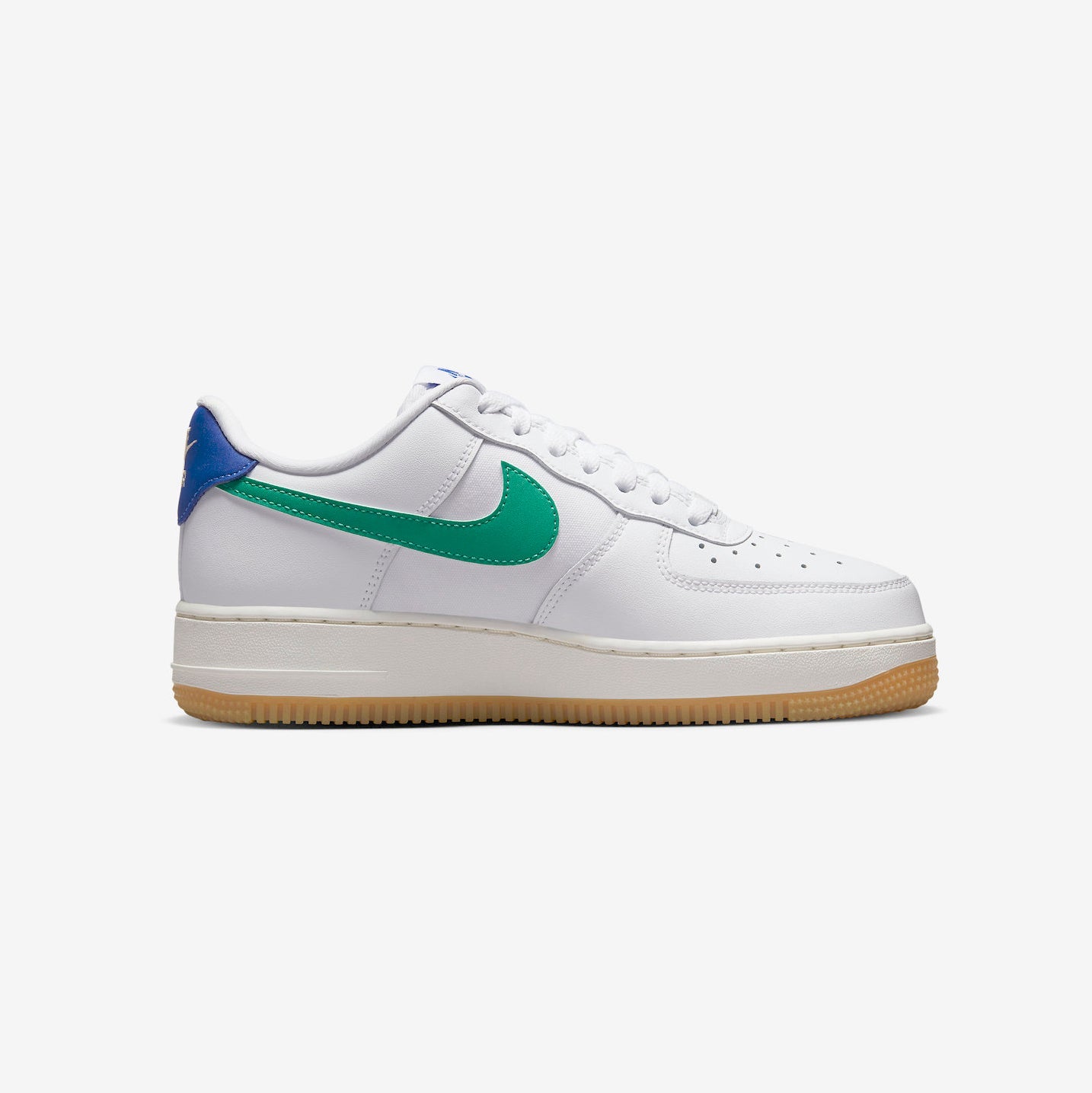 nike air force 1 low royal green and gum baskets vue latérale