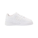Adidas Forum Low Enfant Blanc, Baskets Basses en Cuir, Bride Auto-agrippante
