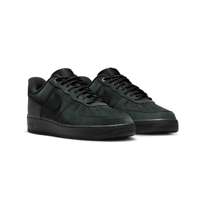 Nike Air Force 1 Low Black Nubuck, Baskets Basses Unisexe Cuir – photo 2