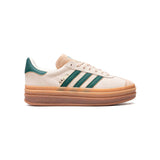 Adidas Gazelle Bold Sneakers Basses Femme Cream White Green