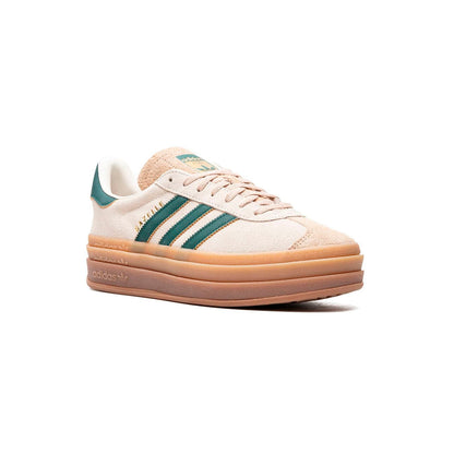 Sneakers basses Adidas Gazelle Bold cream white green femme