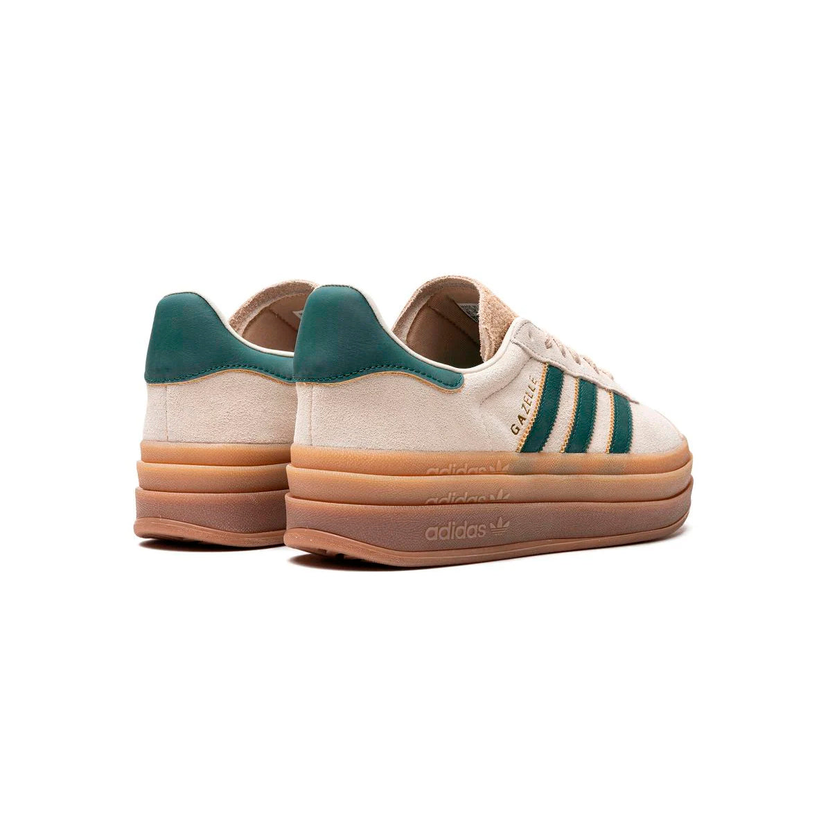 Sneakers basses Adidas Gazelle Bold cream white green femme