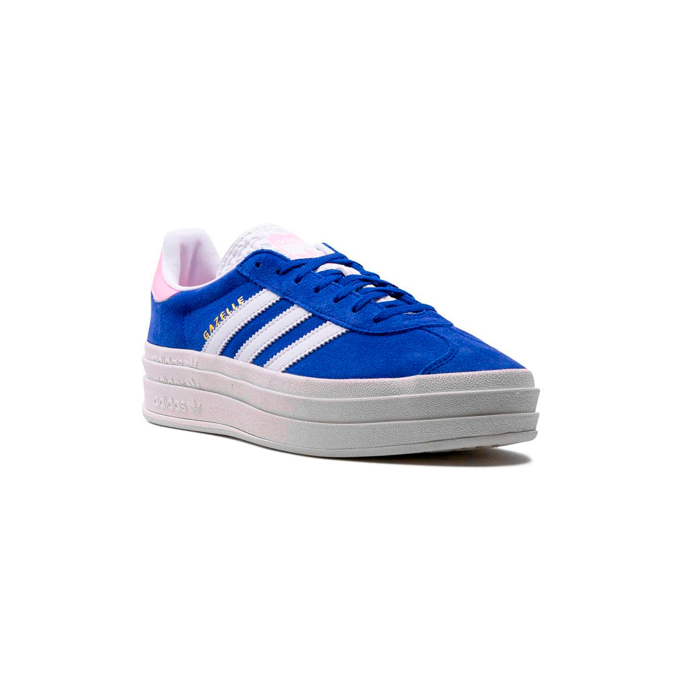 Sneakers basses Adidas Gazelle Bold lucid blue pink damen femme