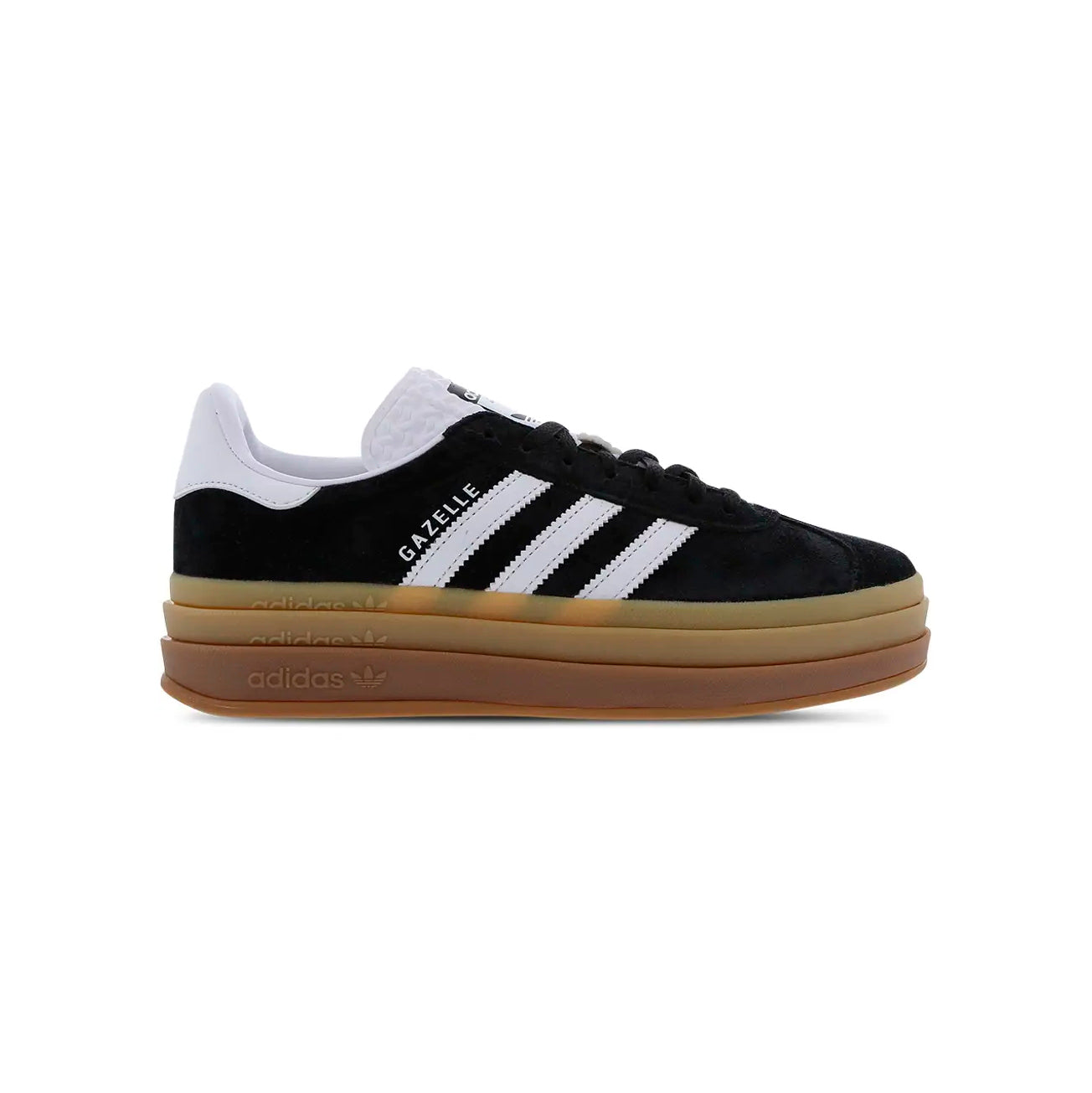 Sneakers basses Adidas Gazelle Bold black suede femme