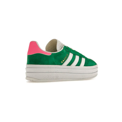 Sneakers basses Adidas Gazelle Bold green lucid pink femme