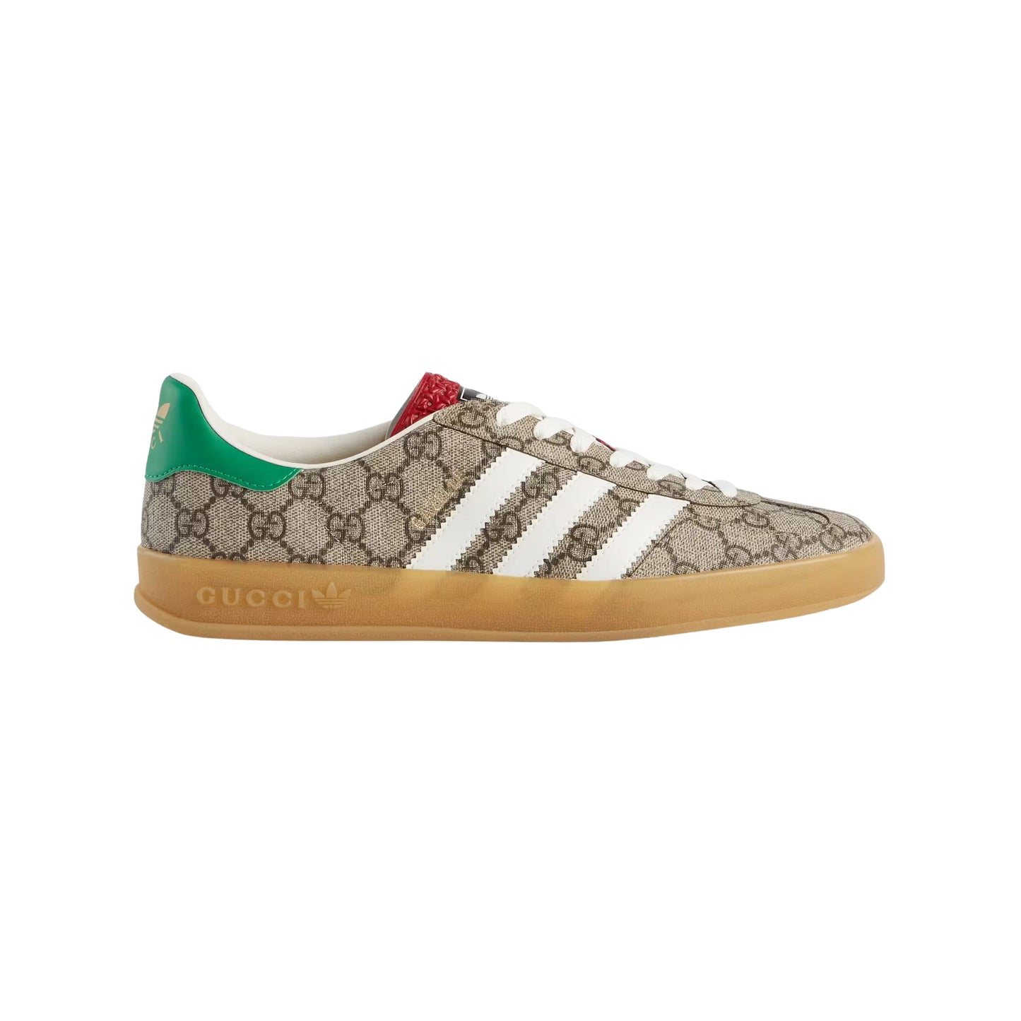 Sneakers basses Adidas Gazelle gucci gg monogram beige unisexe