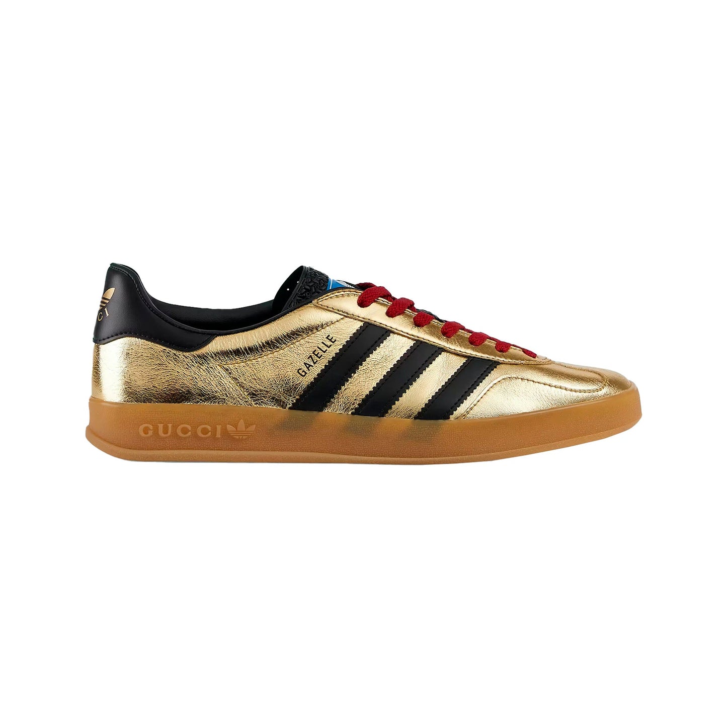 Sneakers basses Adidas Gazelle gucci metallic gold unisexe