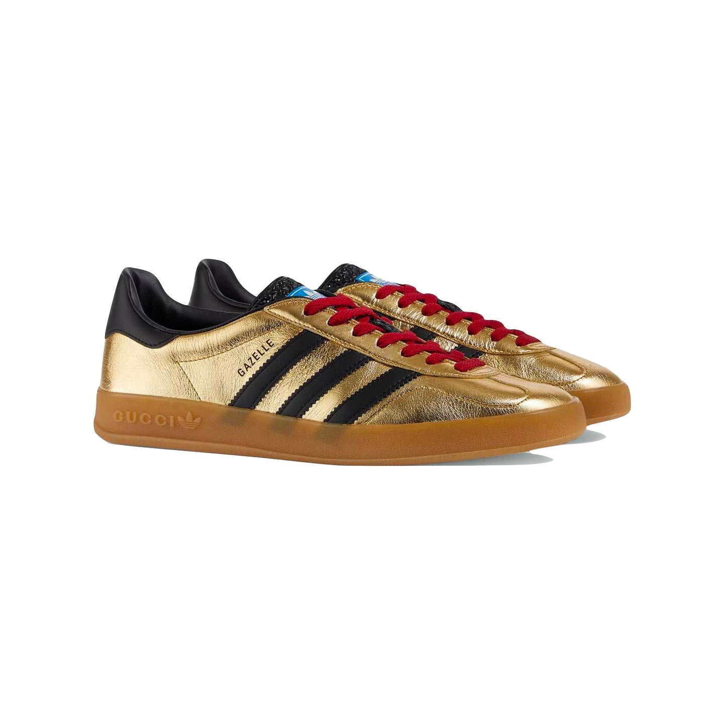 Sneakers basses Adidas Gazelle gucci metallic gold unisexe