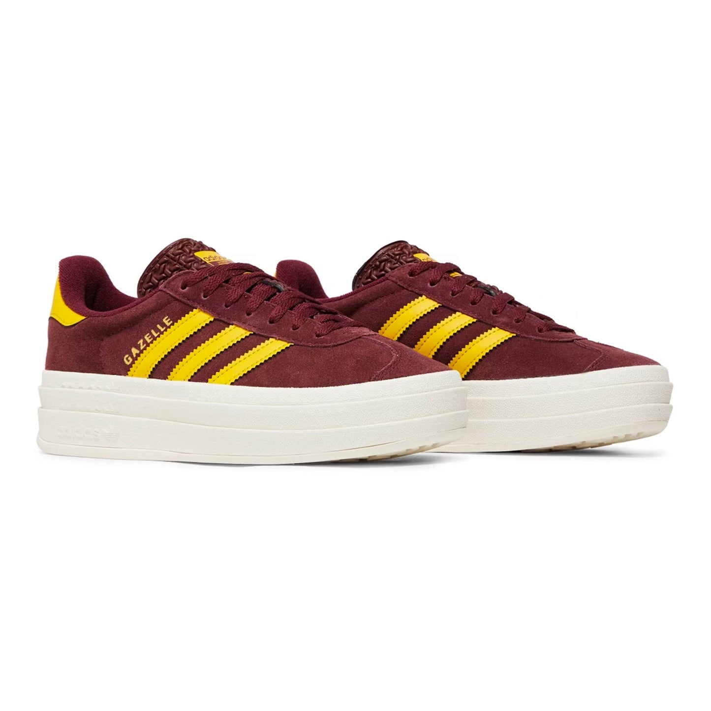 Sneakers basses Adidas Gazelle Bold shadow red gold femme