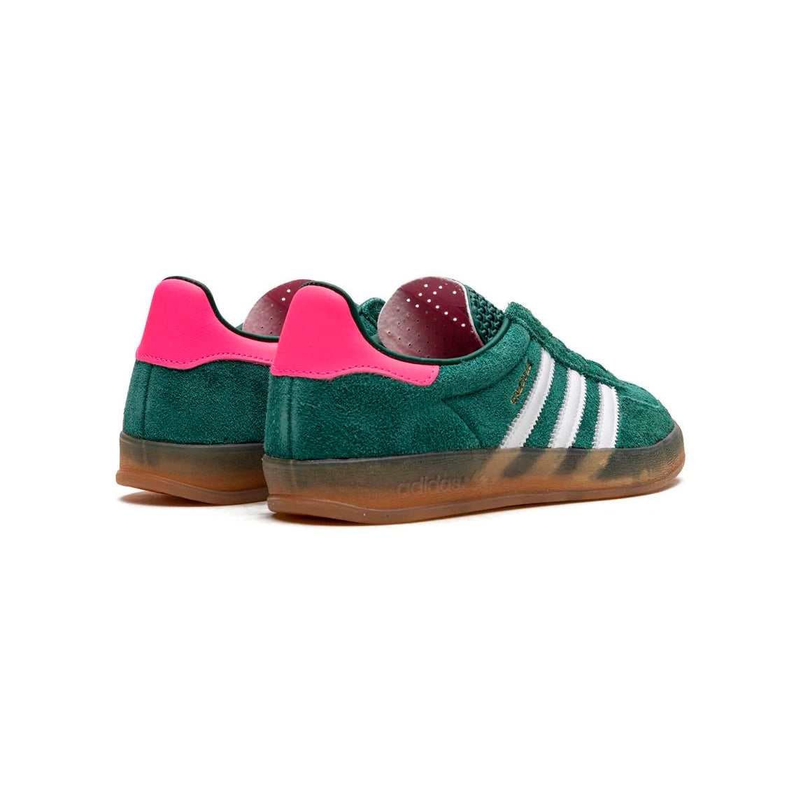 Sneakers basses Adidas Gazelle Indoor green pink unisexe