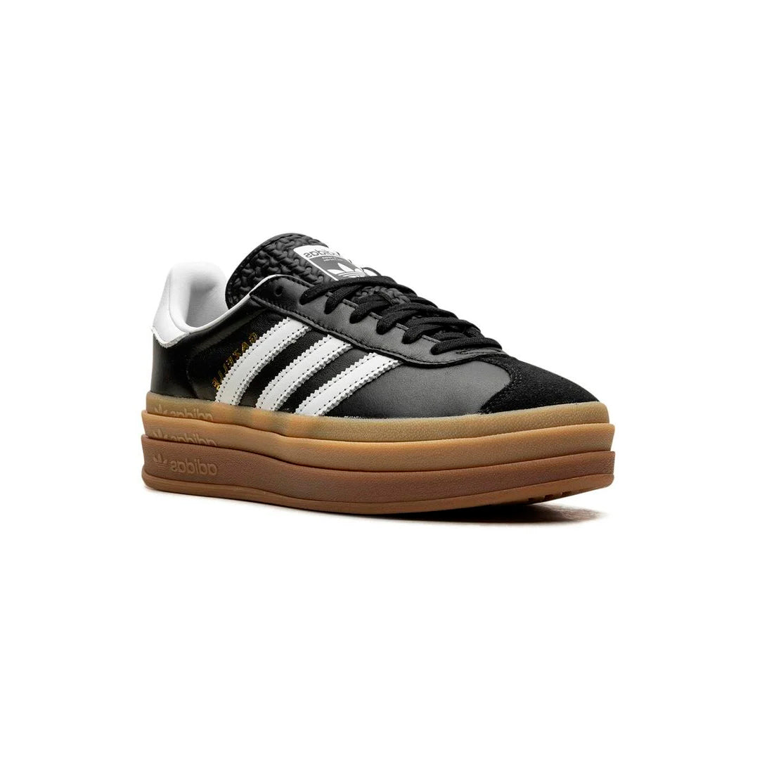 Sneakers basses Adidas Gazelle Bold atmos black white gum femme