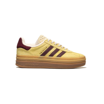 Sneakers basses Adidas Gazelle Bold moutarde femme