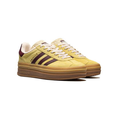 Sneakers basses Adidas Gazelle Bold moutarde femme