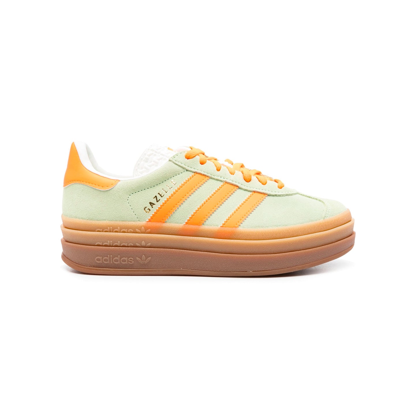 Sneakers basses Adidas Gazelle Bold light green orange femme