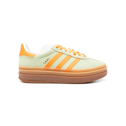 Sneakers basses Adidas Gazelle Bold light green orange femme