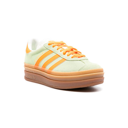Sneakers basses Adidas Gazelle Bold light green orange femme