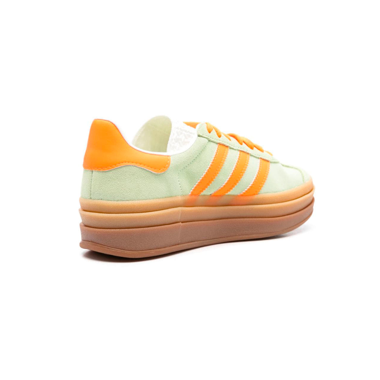 Sneakers basses Adidas Gazelle Bold light green orange femme
